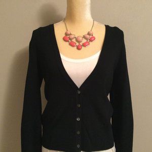 NWT Liz Claiborne Black Sweater Cardigan S